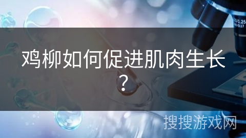 鸡柳如何促进肌肉生长?