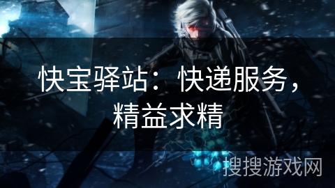 快宝驿站：快递服务，精益求精