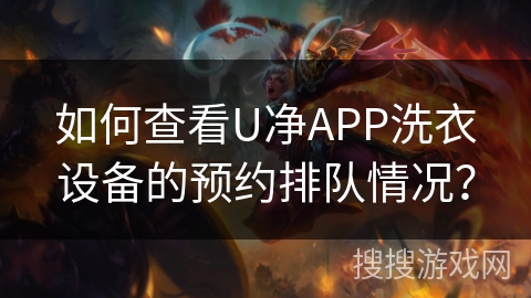 如何查看U净APP洗衣设备的预约排队情况？