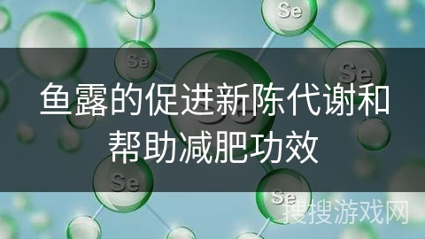 鱼露的促进新陈代谢和帮助减肥功效
