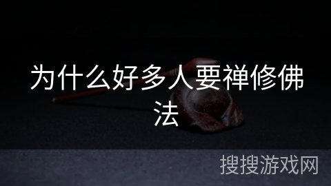 为什么好多人要禅修佛法