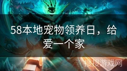 58本地宠物领养日，给爱一个家