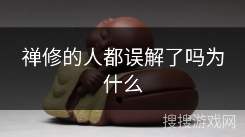 禅修的人都误解了吗为什么