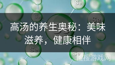 高汤的养生奥秘：美味滋养，健康相伴