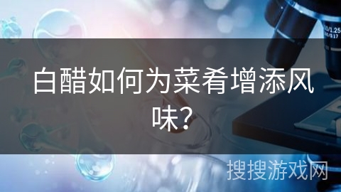 白醋如何为菜肴增添风味？