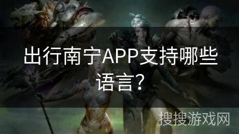 出行南宁APP支持哪些语言？