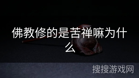 佛教修的是苦禅嘛为什么