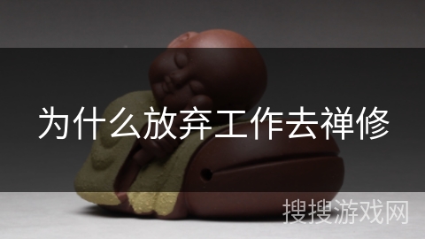 为什么放弃工作去禅修