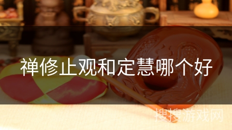 禅修止观和定慧哪个好