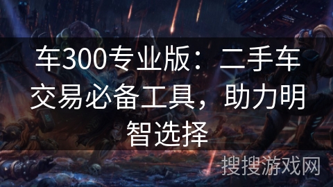 车300专业版：二手车交易必备工具，助力明智选择