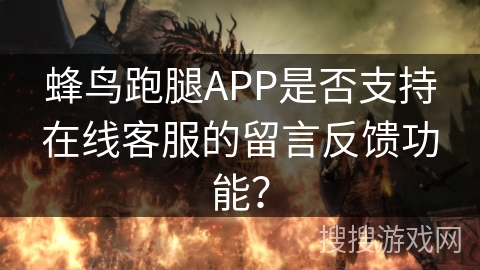 蜂鸟跑腿APP是否支持在线客服的留言反馈功能？