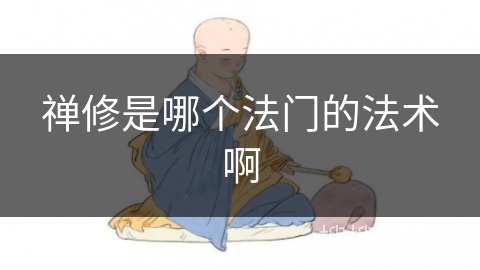 禅修是哪个法门的法术啊 禅修是哪个法门的法术啊