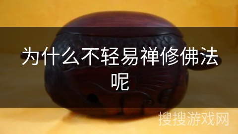 为什么不轻易禅修佛法呢 为什么不轻易禅修佛法呢