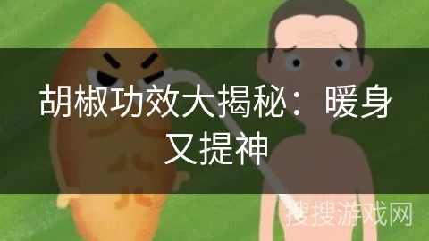 胡椒功效大揭秘：暖身又提神