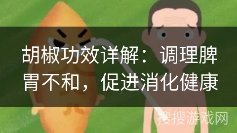 胡椒功效详解：调理脾胃不和，促进消化健康