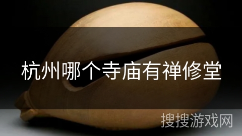 杭州哪个寺庙有禅修堂