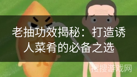 老抽功效揭秘:打造诱人菜肴的必备之选