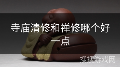 寺庙清修和禅修哪个好一点