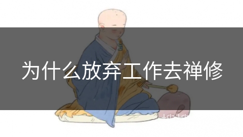 为什么放弃工作去禅修