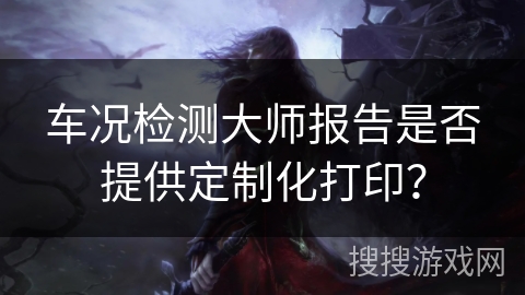 车况检测大师报告是否提供定制化打印？