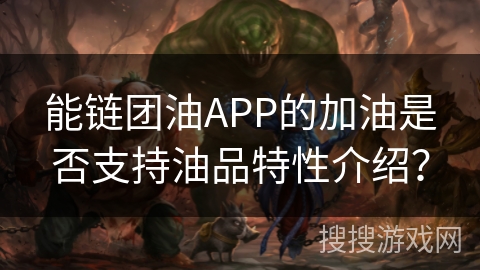 能链团油APP的加油是否支持油品特性介绍？