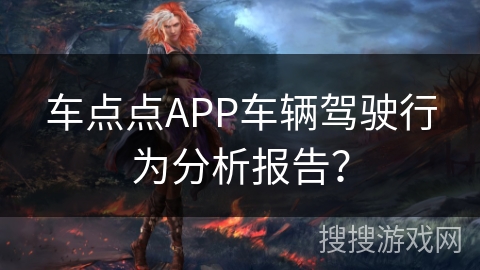 车点点APP车辆驾驶行为分析报告？