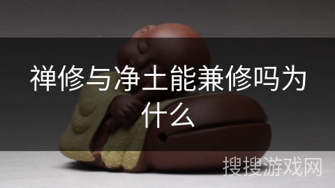 禅修与净土能兼修吗为什么