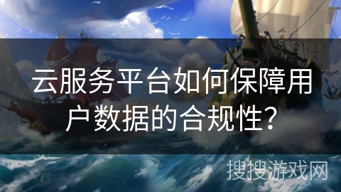 云服务平台如何保障用户数据的合规性？