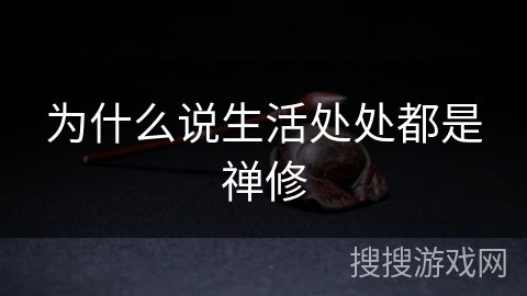 为什么说生活处处都是禅修