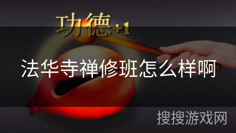 法华寺禅修班怎么样啊