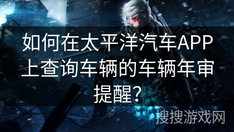如何在太平洋汽车APP上查询车辆的车辆年审提醒？