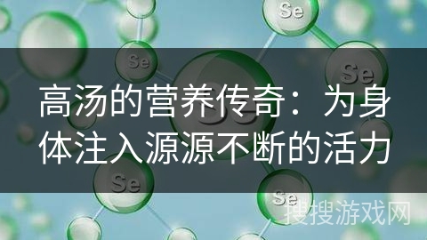 高汤的营养传奇：为身体注入源源不断的活力