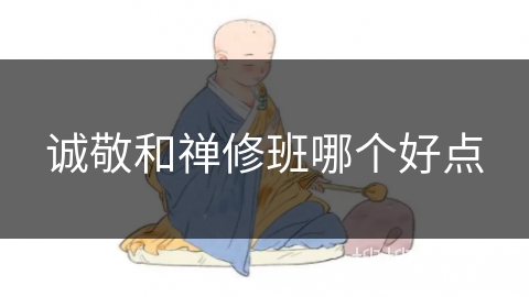 诚敬和禅修班哪个好点