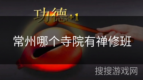 常州哪个寺院有禅修班