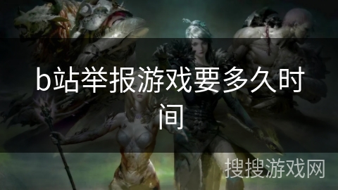 b站举报游戏要多久时间