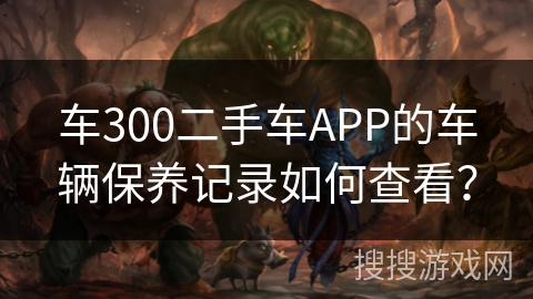 车300二手车APP的车辆保养记录如何查看？