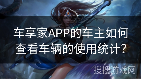 车享家APP的车主如何查看车辆的使用统计？