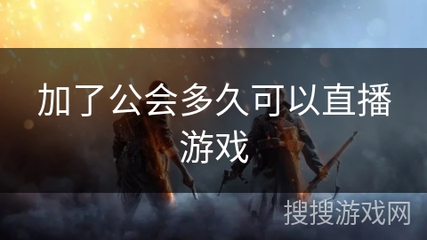 加了公会多久可以直播游戏