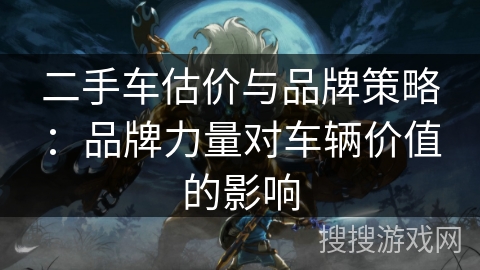 二手车估价与品牌策略：品牌力量对车辆价值的影响