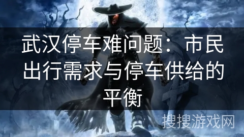 武汉停车难问题：市民出行需求与停车供给的平衡