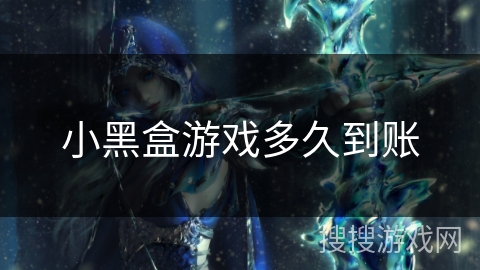 小黑盒游戏多久到账