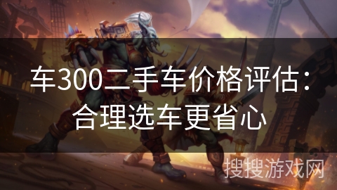 车300二手车价格评估：合理选车更省心