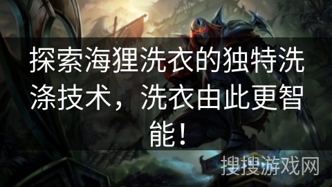 探索海狸洗衣的独特洗涤技术,洗衣由此更智能! 探索海狸洗衣的独特洗涤技术,洗衣由此更智能!