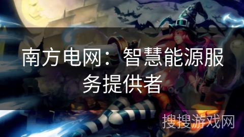 南方电网:智慧能源服务提供者 南方电网:智慧能源服务提供者