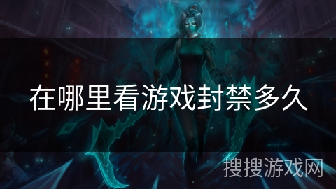 在哪里看游戏封禁多久 在哪里看游戏封禁多久