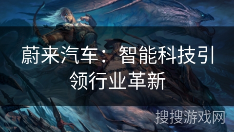 蔚来汽车:智能科技引领行业革新 蔚来汽车:智能科技引领行业革新