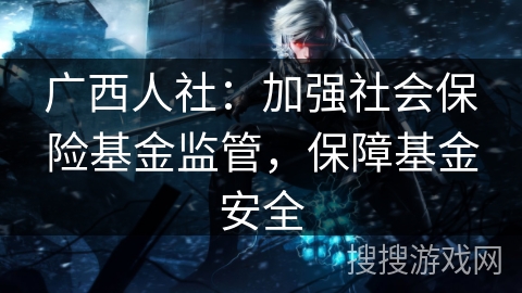 广西人社:加强社会保险基金监管,保障基金安全 广西人社:加强社会保险基金监管,保障基金安全