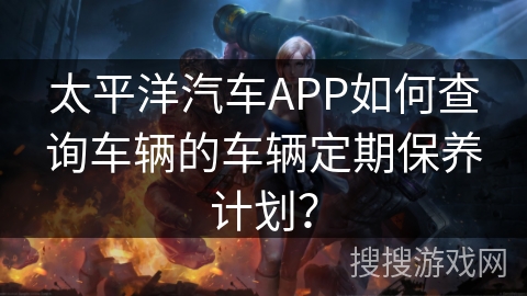 太平洋汽车APP如何查询车辆的车辆定期保养计划？