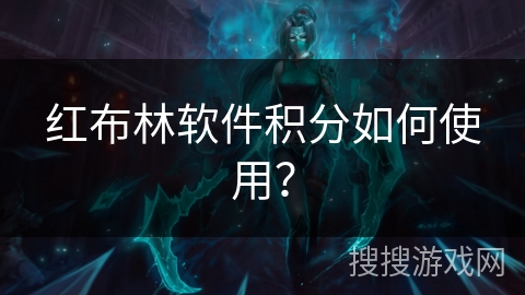 红布林软件积分如何使用？