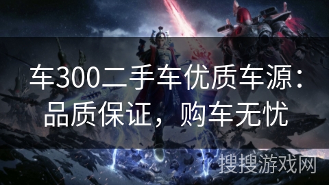 车300二手车优质车源：品质保证，购车无忧